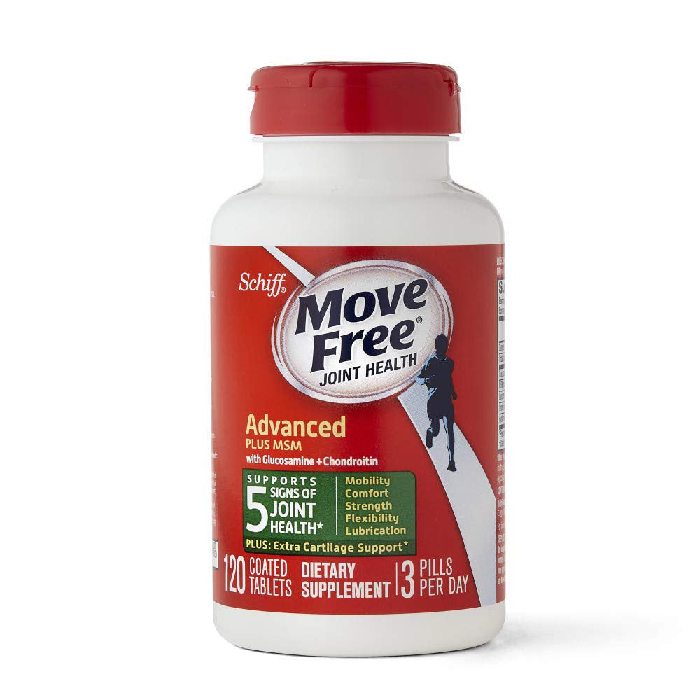 Move Free Advanced plus MSM 120 Tablets - Joint Health Supplement with Glucosamine and Chondroitin