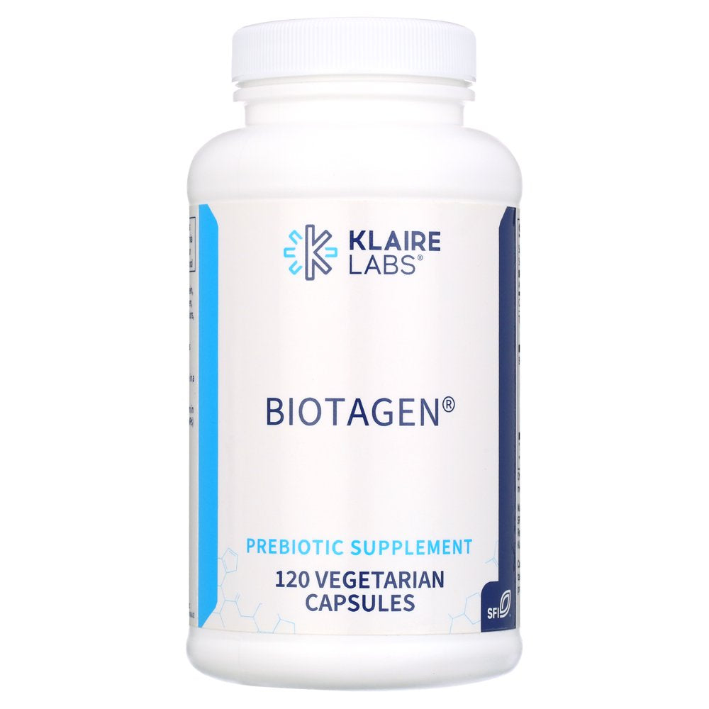 Klaire Labs Biotagen - Prebiotic Inulin, Beta-Glucan & Arabinogalactan to Support Gut Microbiota (120 Capsules)