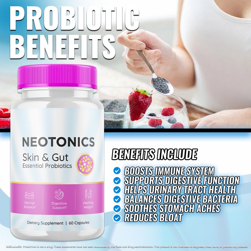 (3 Pack) Neotonics - Dietary Supplement for Digestion and Healthy Gut - Pills for Immune System, Digestive Function, Healthy Stomach, Reduces Bloat - 180 Capsules - Nutricity.com.au