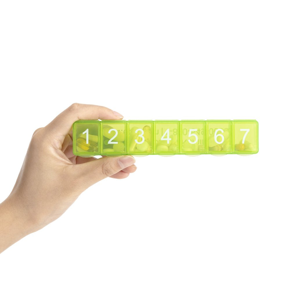 E-Pill 7 Times a Day X 7 Day Weekly Pill Organizer with Clear Case