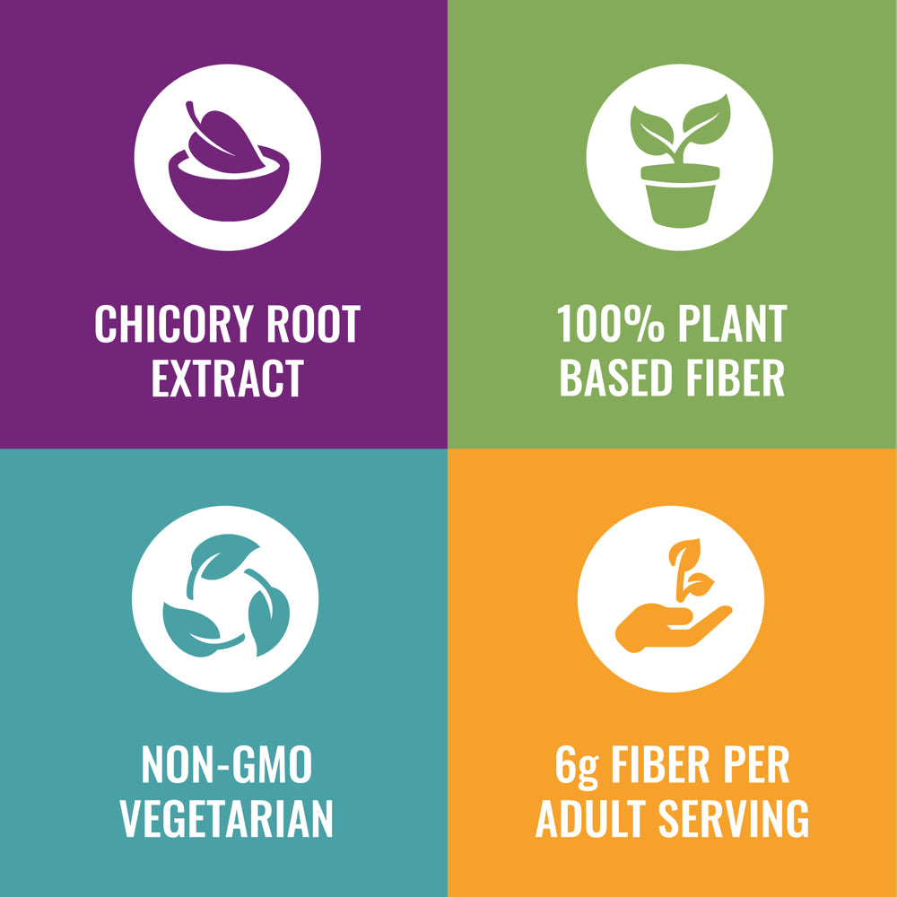 Fiber Advance Plant Based Prebiotic Fiber Supplement Gummies, Natural Fruit, 90 Count