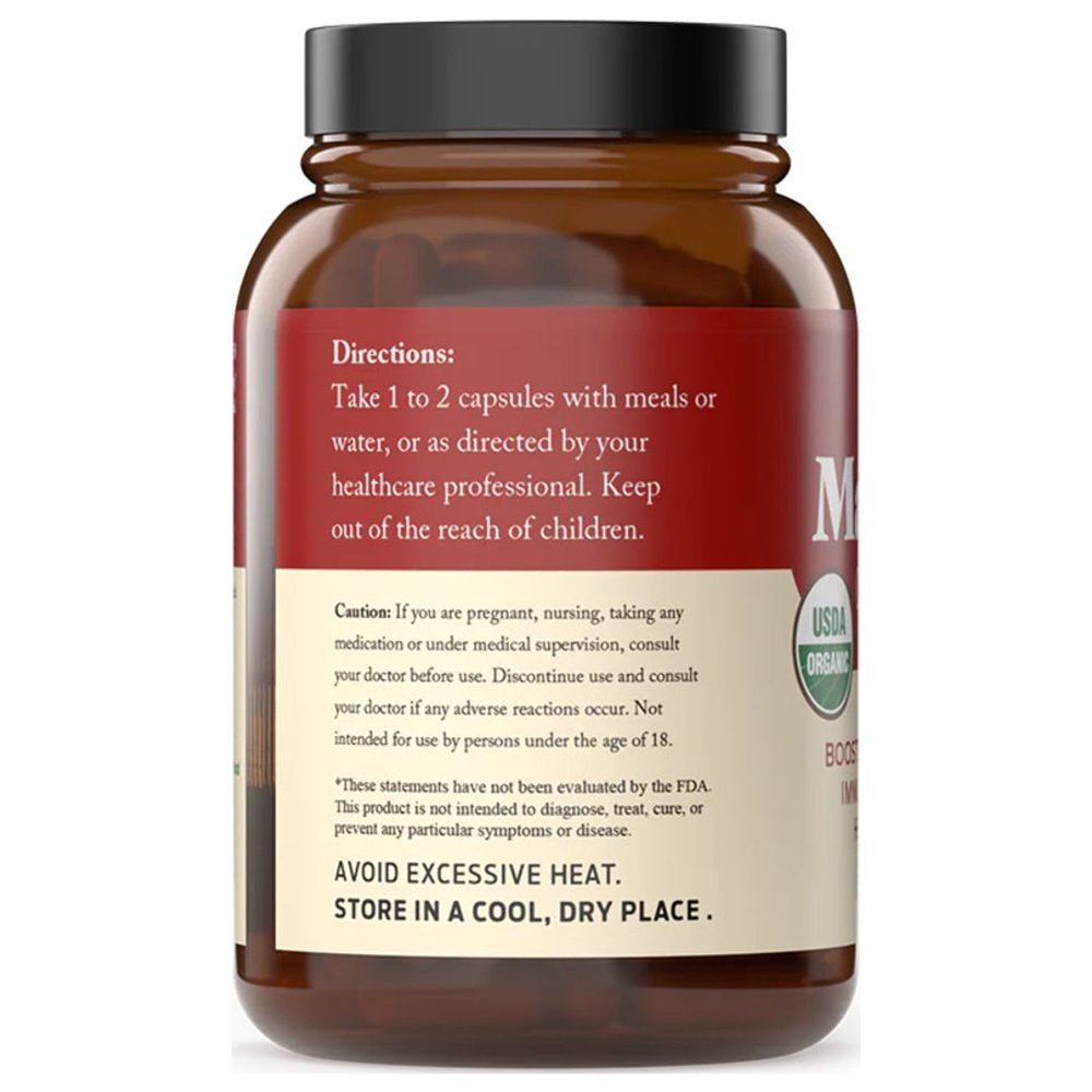 Organic Red Maca Root Capsules - 800Mg 100 Gelatinized Pills, Pure Red Raw Maca Root Powder Supplement