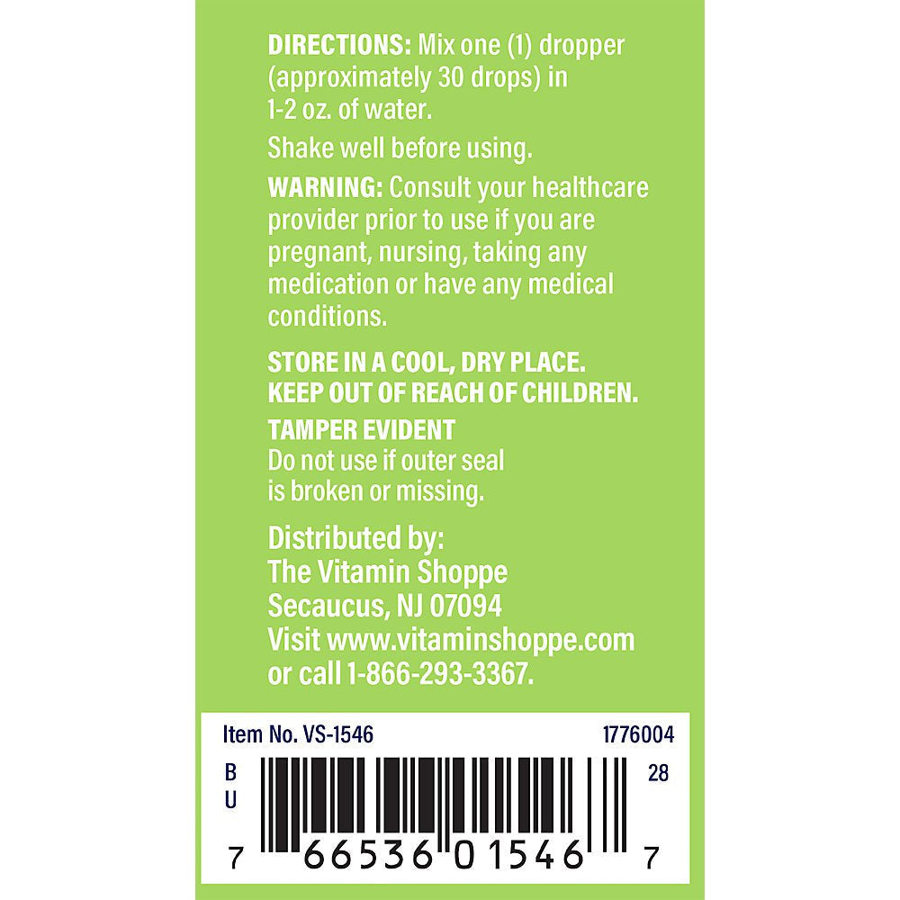 The Vitamin Shoppe Organic Milk Thistle Extract 1,000MG (Silybum Marianum),Herbal Supplement That Supports Liver Health, Cleanse & Detox (2 Fluid Ounces Liquid)
