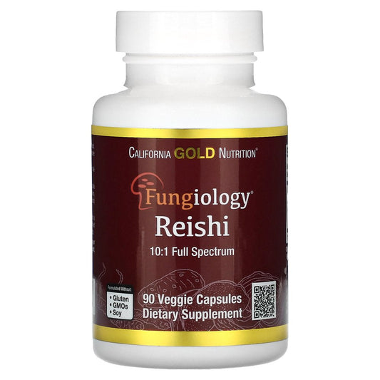 California Gold Nutrition Reishi (Ganoderma Lucidum), Full Spectrum, Certified Organic, 90 Veggie Capsules