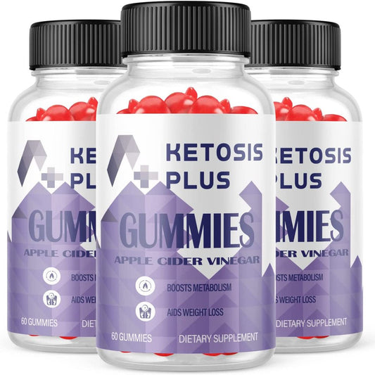 (3 Pack) Ketosis plus ACV Gummies - Supplement for Weight Loss - Energy & Focus Boosting Dietary Supplements for Weight Management & Metabolism - Fat Burn - 180 Gummies - Nutricity.com.au