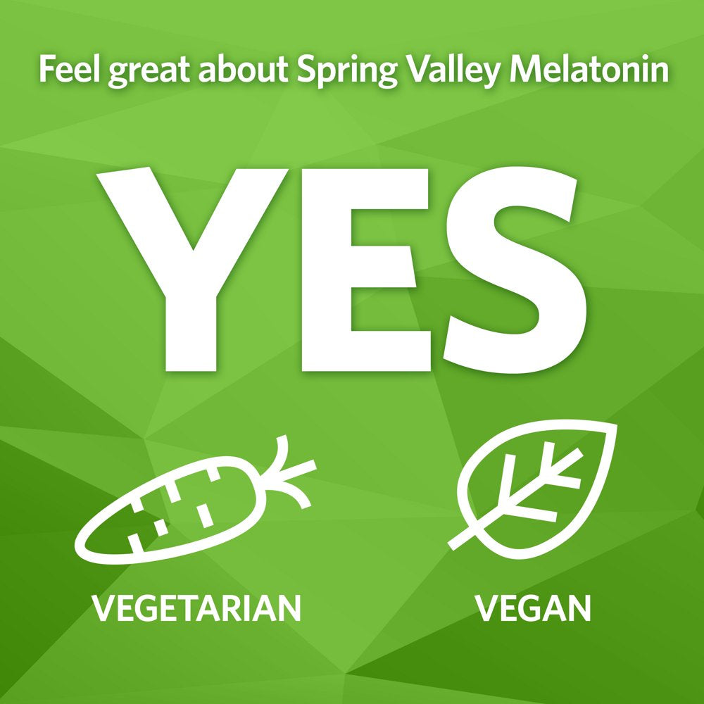 Spring Valley Extra Strength Melatonin Tablets Dietary Supplement, 10 Mg, 120 Count