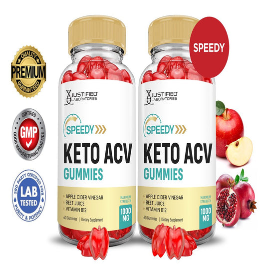(2 Pack) Speedy Keto ACV Gummies 1000MG Dietary Supplement 120 Gummys - Nutricity.com.au