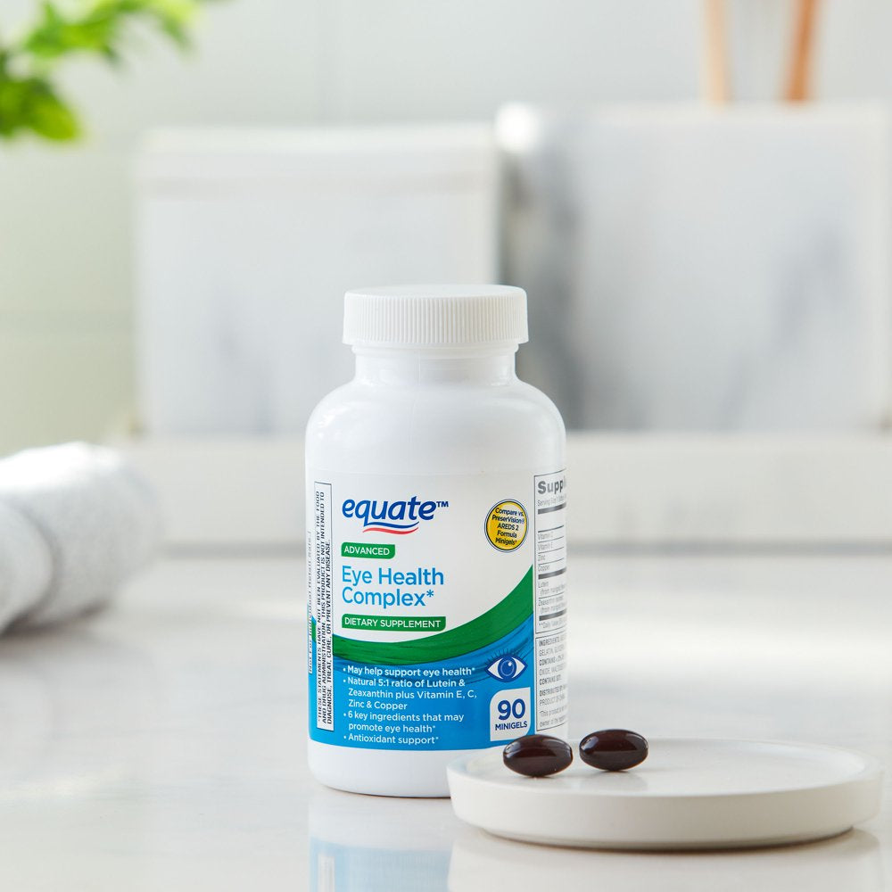 Equate Advanced Eye Health Complex Minigels Dietary Supplement, 90 Count