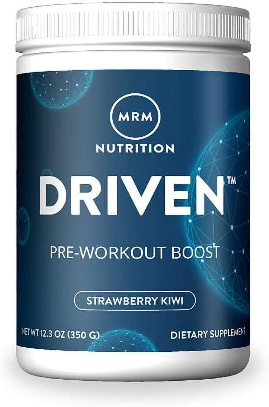 MRM Nutrition DRIVEN, Pre-Workout Boost, Strawberry Kiwi, 12.3 Oz (350 G)