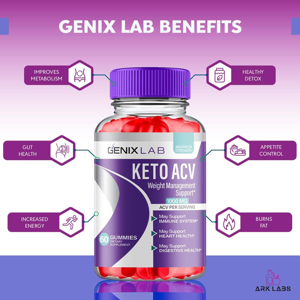 (3 Pack) Genix Lab Keto ACV Gummies - Apple Cider Vinegar Supplement for Weight Loss - Energy & Focus Boosting Dietary Supplements for Weight Management & Metabolism - Fat Burn - 180 Gummies - Nutricity.com.au