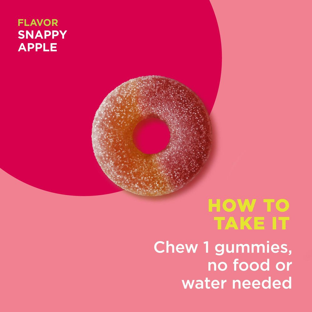 OLLY Metabolism Gummy Rings, Apple Cider Vinegar, B12, Chromium, Apple Flavor, 30 Ct