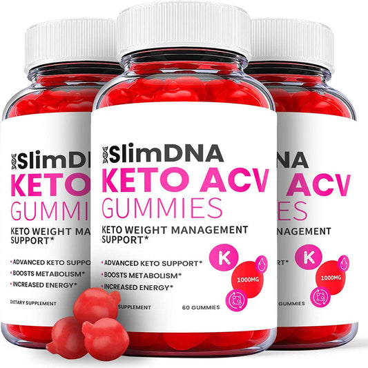 (3 Pack) Slim DNA Keto ACV Gummies - Supplement for Weight Loss - Energy & Focus Boosting Dietary Supplements for Weight Management & Metabolism - Fat Burn - 180 Gummies - Nutricity.com.au