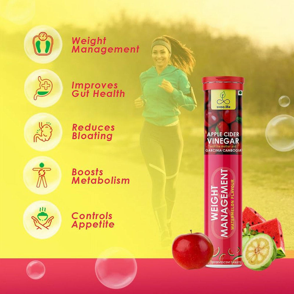 Apple Cider Vinegar Tablets - Watermelon Flavour - for Weight Loss & Improving Gut Health | (21 Tablets)