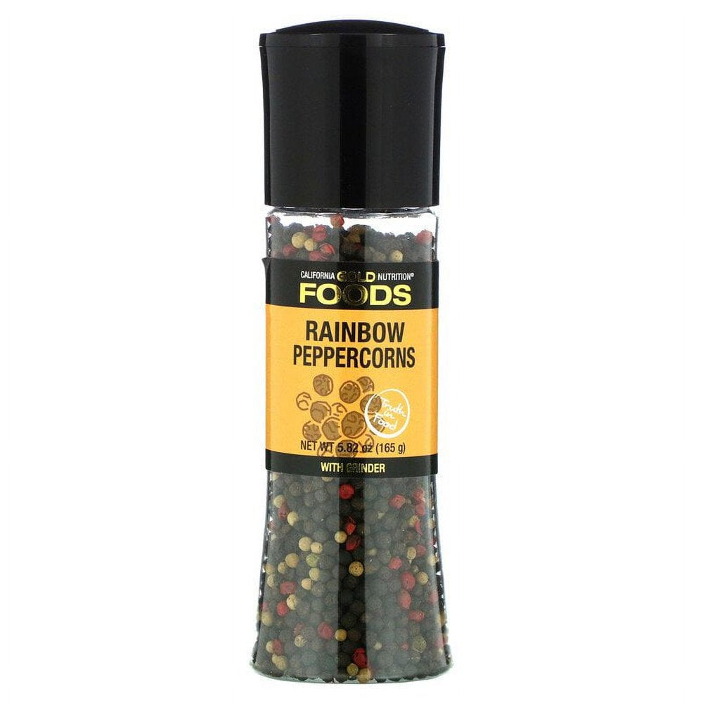 California Gold Nutrition, FOODS - Rainbow Peppercorn Grinder, 5.82 Oz Pack of 3