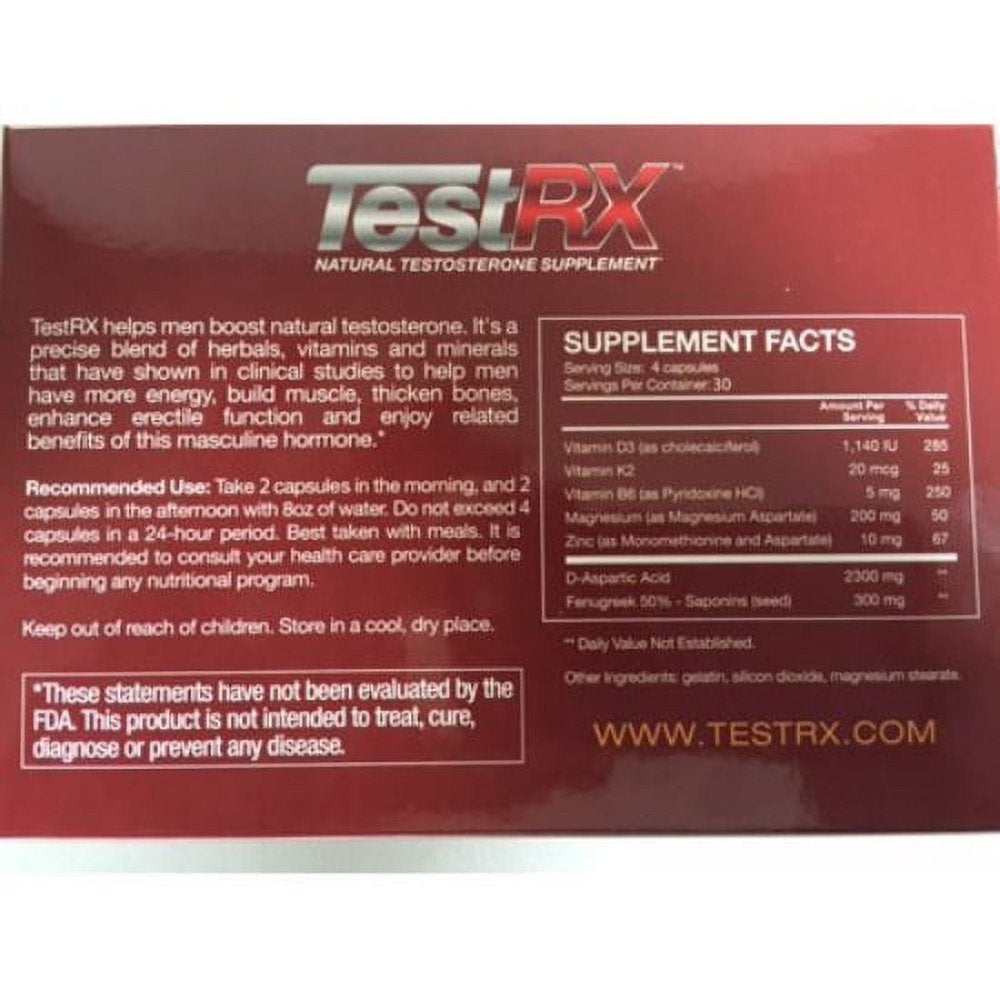Testrx - 1 Box - 120 Capsules