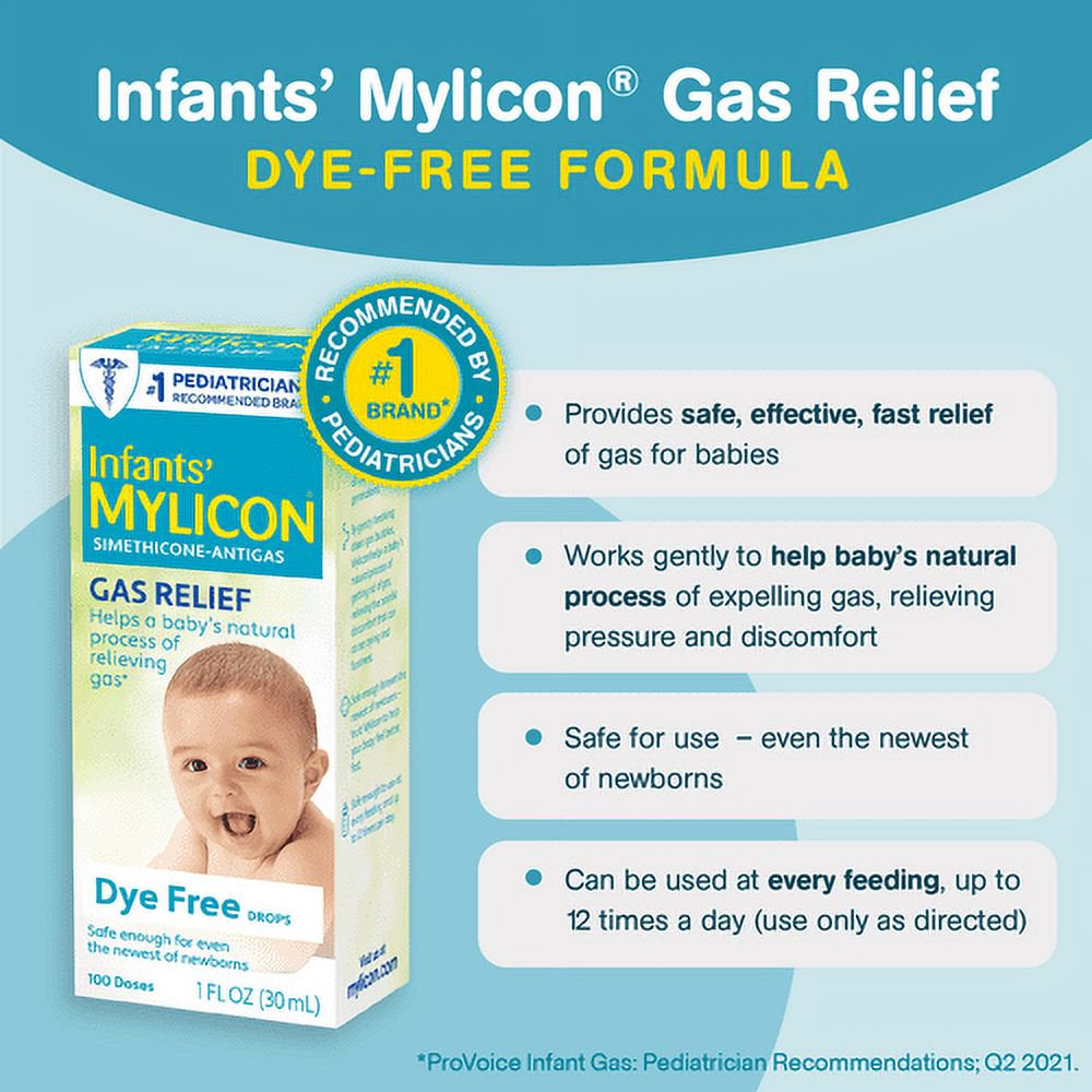 Mylicon Infants Gas Relief Drops, 1 Fl Oz (30 Ml)
