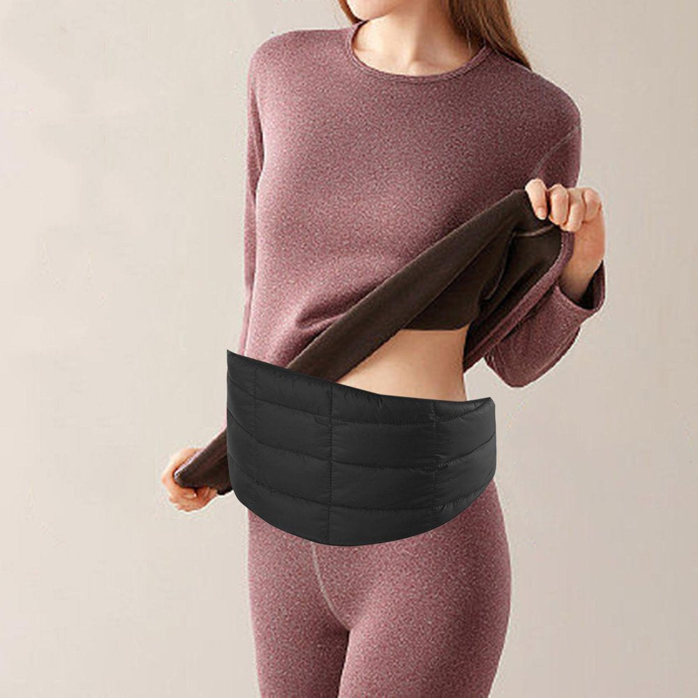 Colaxi Waist Warmer Belly Warmer Plush Protector Keep Warm Winter Lower Soft for Waist Circumference 65~105Cm Back Brace Warmer Back