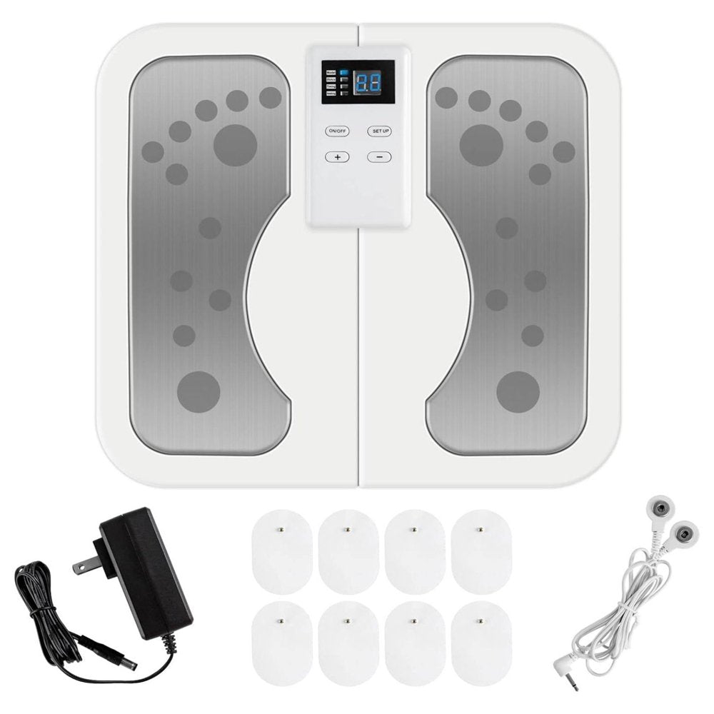 Electric Feet Massager Physiotherapeutic Device for Body Muscle Pain Relief and Neuropathy, Foot Legs Circulation Reflexology Machine for Ankles Knee and Calf