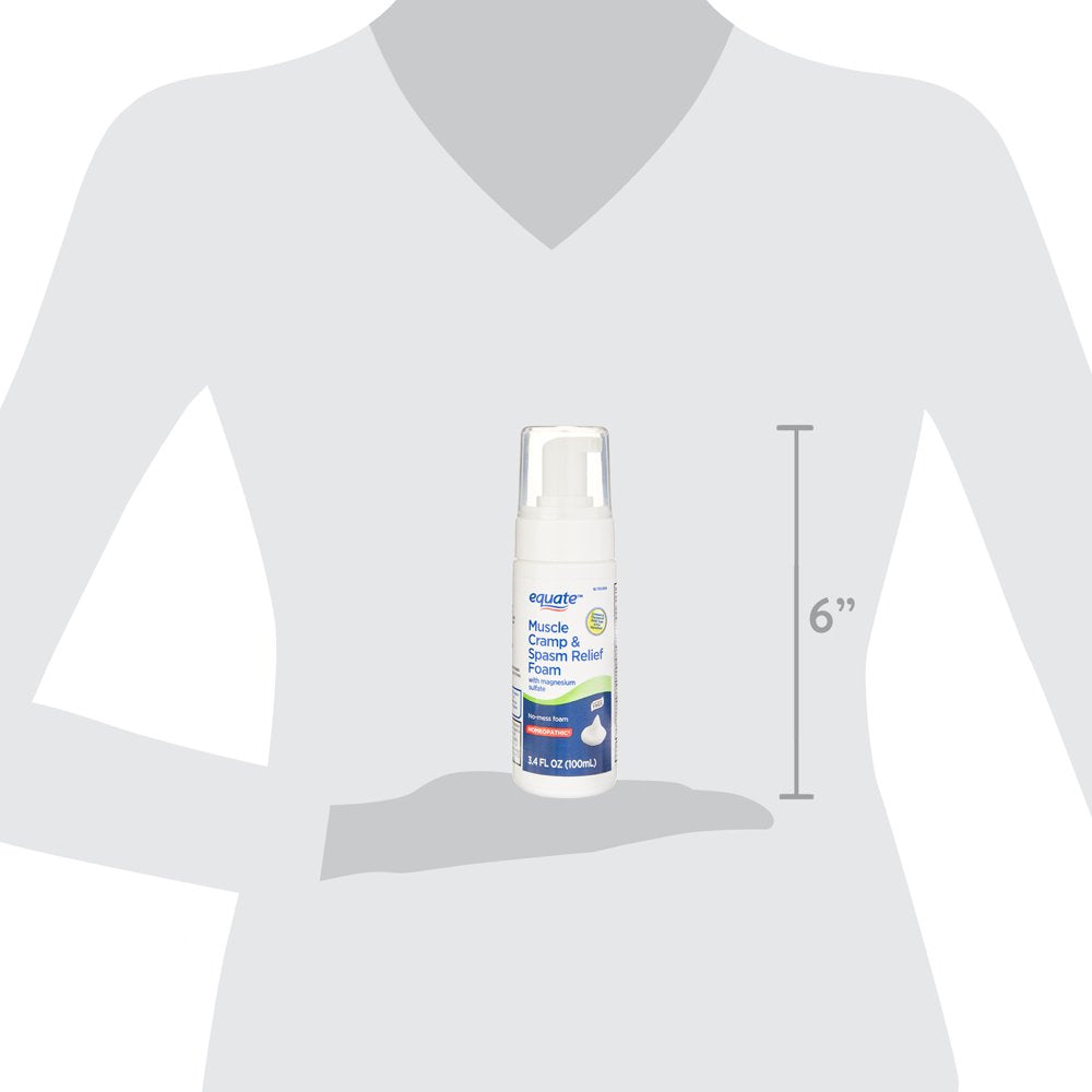 Equate Muscle Cramp & Spasm Relief Foam, 3.4 Fl Oz