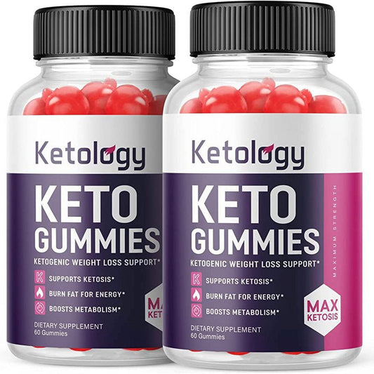 (2 Pack) Ketology Keto ACV Gummies - Supplement for Weight Loss - Energy & Focus Boosting Dietary Supplements for Weight Management & Metabolism - Fat Burn - 120 Gummies - Nutricity.com.au
