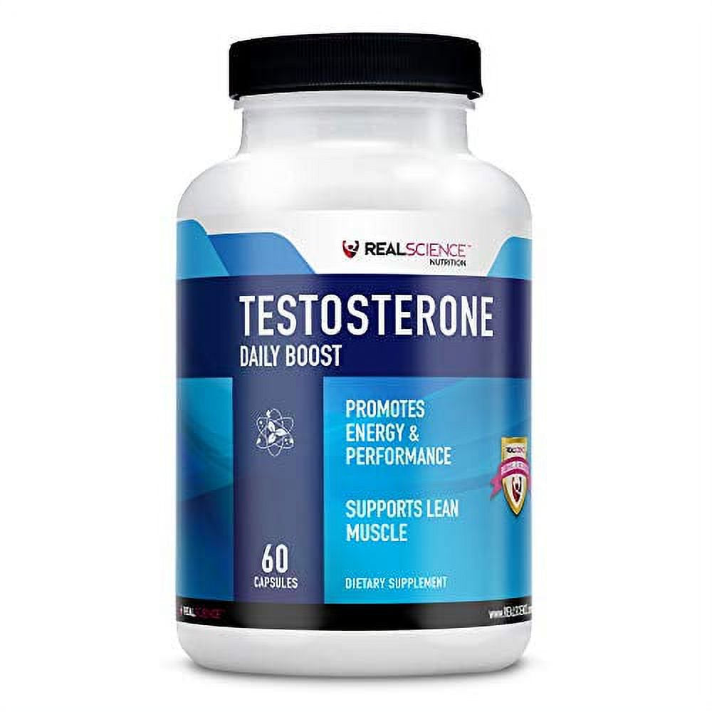 DAILY BOOST Free Testosterone Booster for Men - Strongest Supplement for Muscle Growth, Bodybuilding & Energy with 9 Powerful Ingredients - 60 Capsules