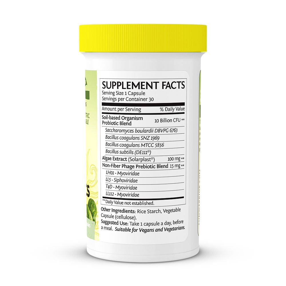Sunwarrior Organic Soil-Based Probiotics | 10 Billion CFU for Digestive Health, 30 Ct