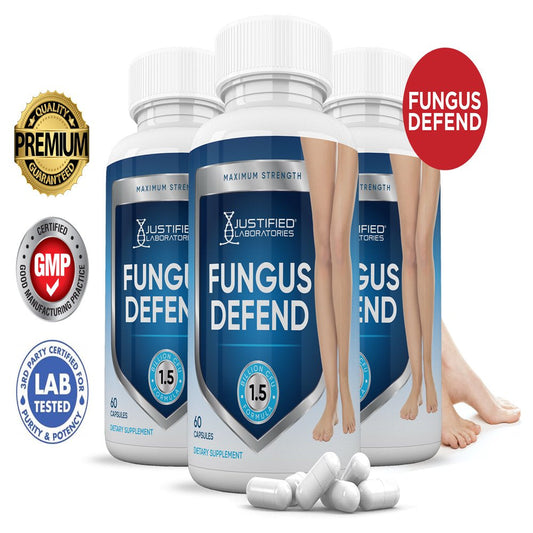 (3 Pack) Fungus Defend Probiotic 1.5 Billion CFU Supplement Pills Toenail Fungus Treatment 180 Capsules - Nutricity.com.au