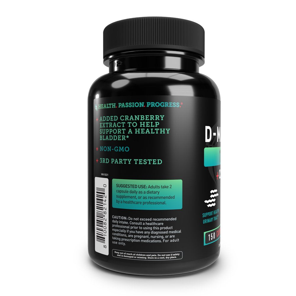 D-Mannose with Cranberry Extract for Bladder & Urinary Tract Health*