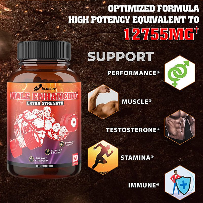 Bcuelov Steroid Anabolic Pills Bulking Testosterone Booster Muscle Growth New