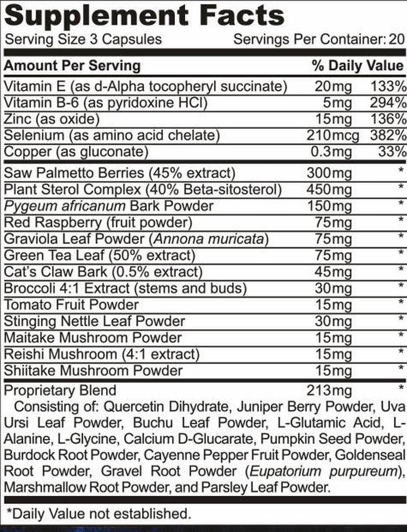 Best Prostate Supplement Natural Remedies for Enlarged Prostate Multi-Ingredient Formula