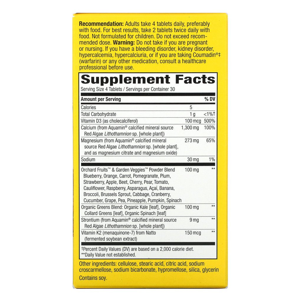 Nature'S Way - Alive Calcium Bone Formula Max Absorption 1300 Mg. - 120 Tablets