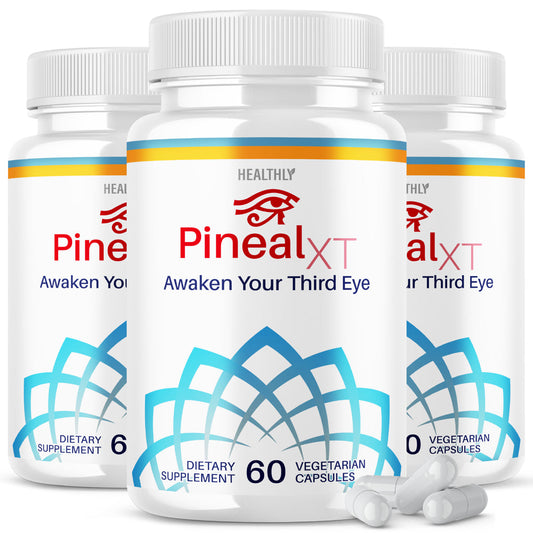 (3 Pack) Pineal XT Gold Official Formula Brain Pills Advanced Supplement Pineal Xt Awaken Your Third Eye Supplement (180 Capsules) - Nutricity.com.au