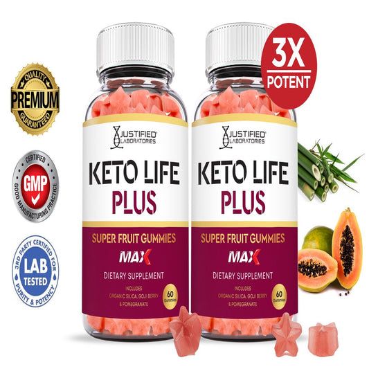 (2 Pack) Keto Life plus Keto Max Gummies Dietary Supplement 120 Gummys - Nutricity.com.au