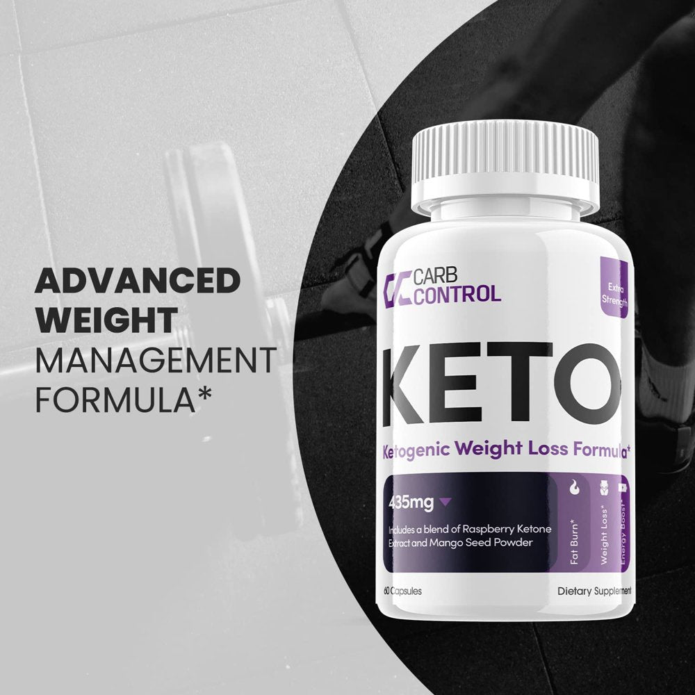 Carb Control Keto - Ketogenic Weight Loss - Energy & Focus Boosting Dietary Supplements for Weight Management & Metabolism - Advanced Fat Burn Raspberry Ketones Pills - 300 Capsules (5 Pack)