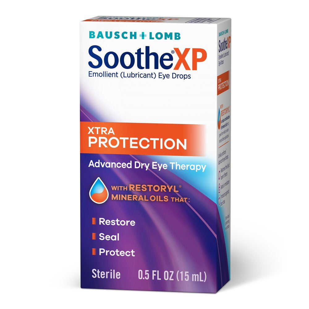 Soothe® XP Eye Drops for Dry Eye Symptoms, Xtra Protection Lubricating Eye Drops – 0.5 FL OZ