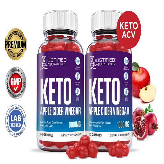 (2 Pack) Keto ACV Gummies 1000MG Dietary Supplement 120 Gummys - Nutricity.com.au