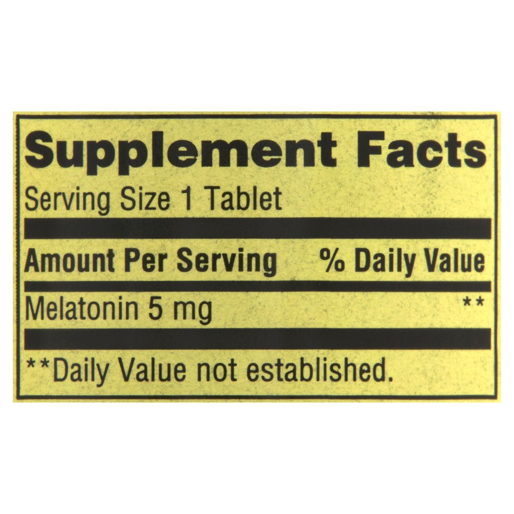 Spring Valley Melatonin Dietary Supplement Twin Pack, 5 Mg, 120 Count, 2 Pack