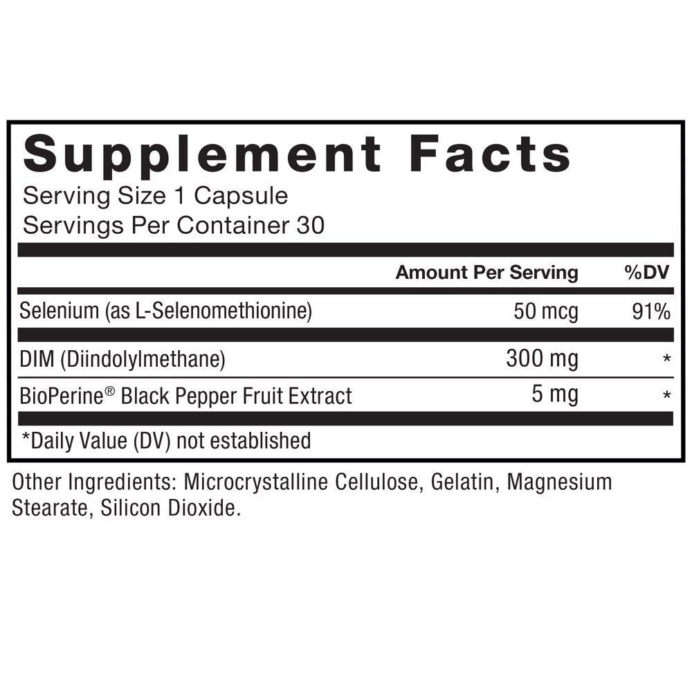Force Factor DIM Pills to Decrease Estrogen in Men, Diindolylmethane Supplement with Key Natural Ingredients and Superior Absorption, Diindolylmethane 300Mg, Works Fast, 30 Capsules
