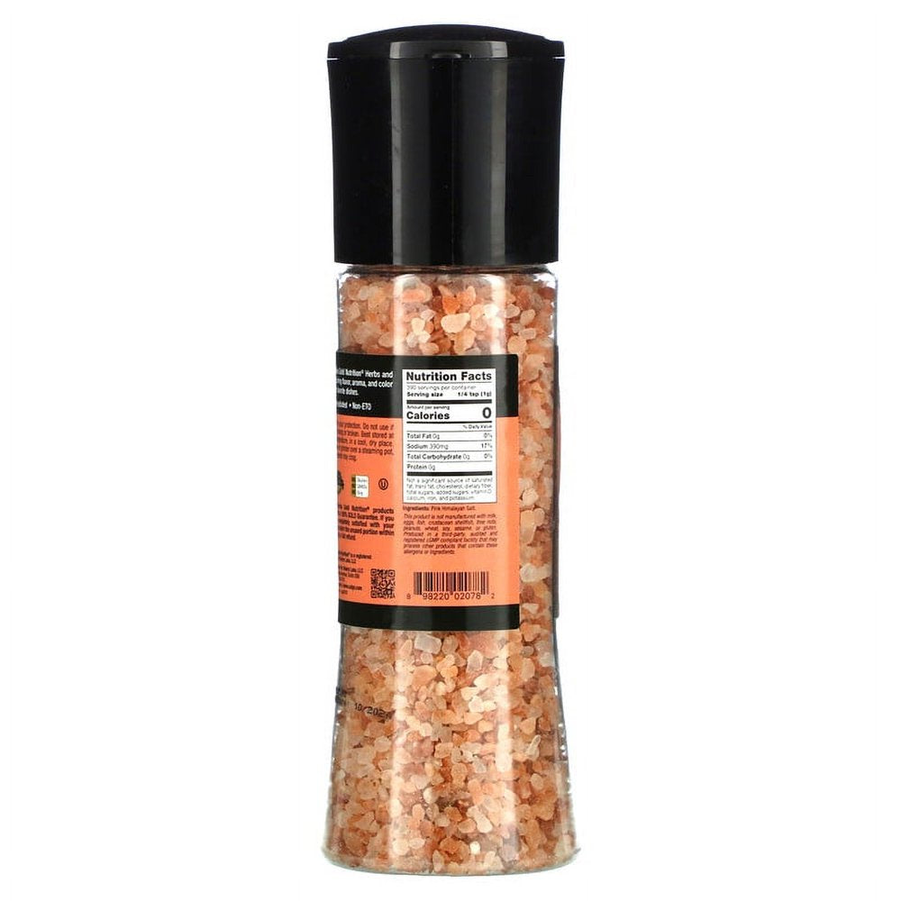 California Gold Nutrition, FOODS - Pink Himalayan Salt Grinder, 13.76 Oz (390 G) Pack of 4