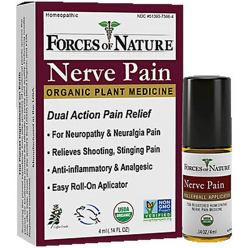 Forces of Nature Nerve Pain Management Rollerball Activator Topical Medicine - 1 Each - 4 Ml