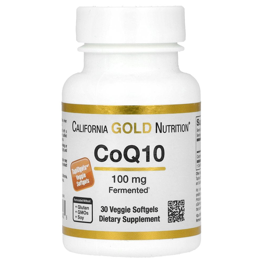 Coq10 100 Mg, Coenzyme Q10 Ubiquinone USP, Supports Mitochondrial Function*, 30 Veggie Softgels