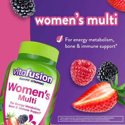 Vitafusion Womens Multivitamin Gummies, Daily Vitamins for Women, Berry Flavored, 150 Count