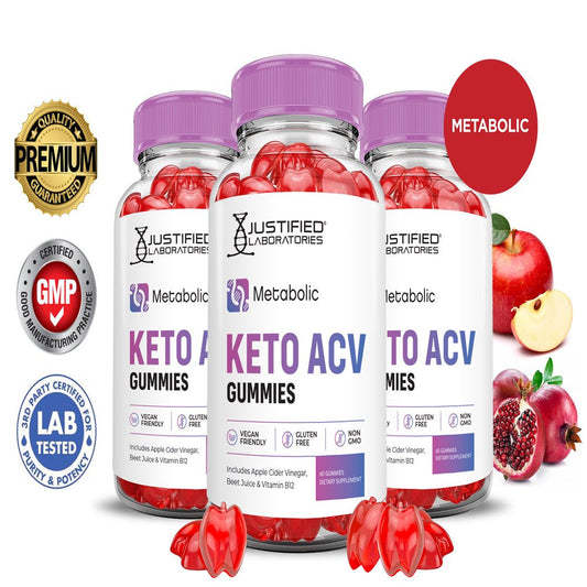 (3 Pack) Metabolic Keto ACV Gummies 1000MG Dietary Supplement 180 Gummys - Nutricity.com.au