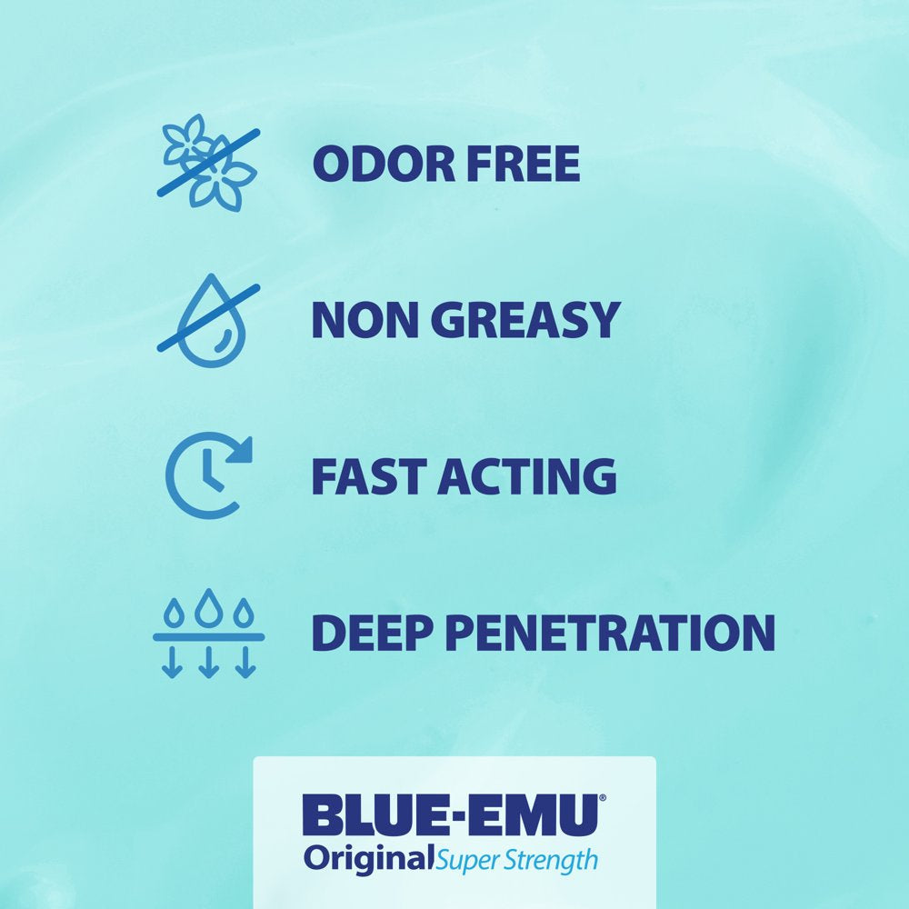 Blue-Emu Original Joint and Muscle Cream, OTC Soothes and Supports, 12 Oz Value Size