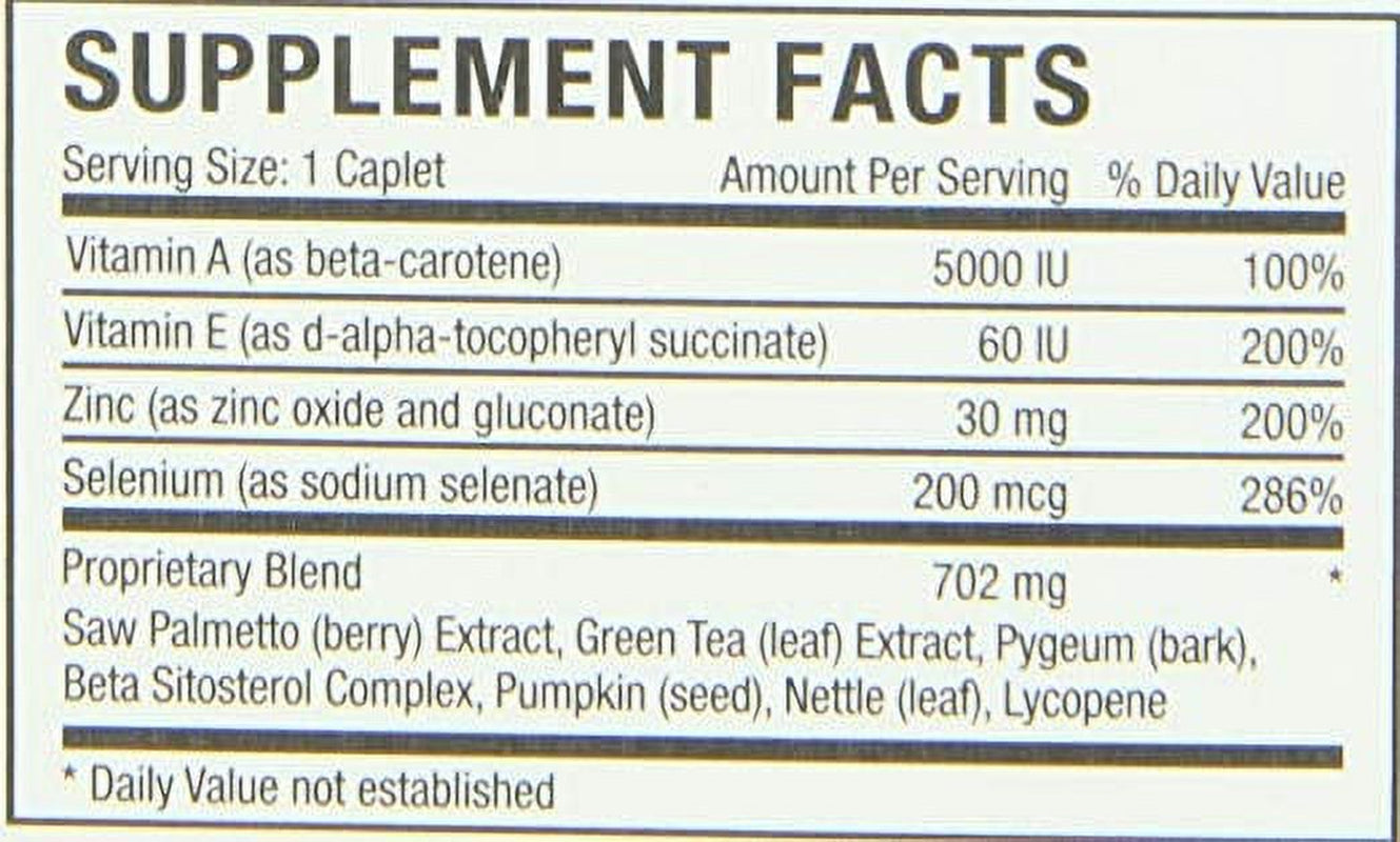 Prostalex plus Long Life Solutions Caplets, 30-Count Pack, Prostate Health, by Windmill Health Products