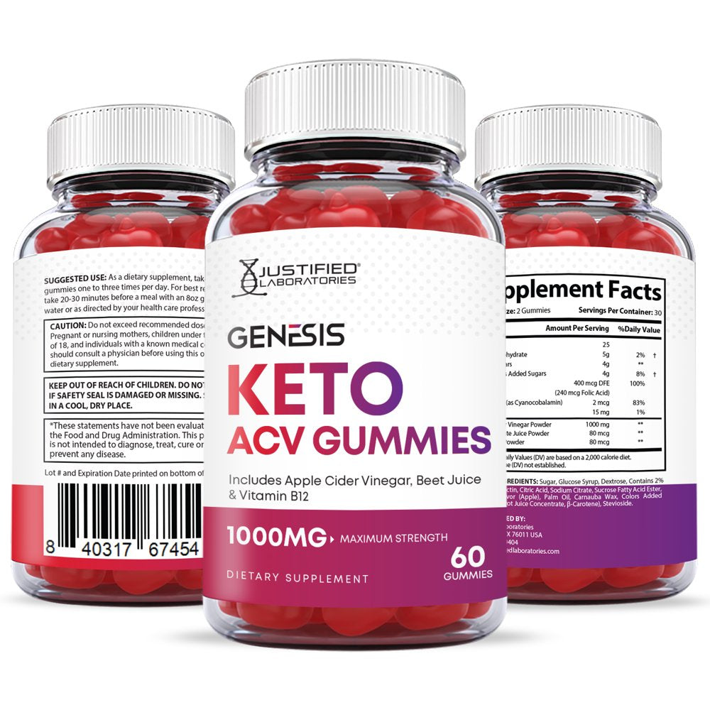 Genesis Keto ACV Gummies 1000Mg & Keto ACV Pills 1275MG Bundle