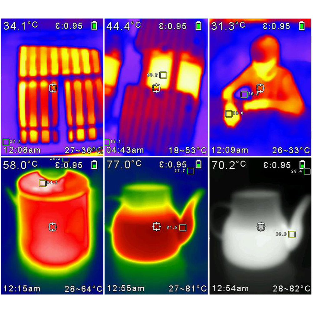 Docooler JD-108 160*120 Infrared Thermal Imager Portable Color Digital Display Heating Detector Handheld Temperature Imaging Camera
