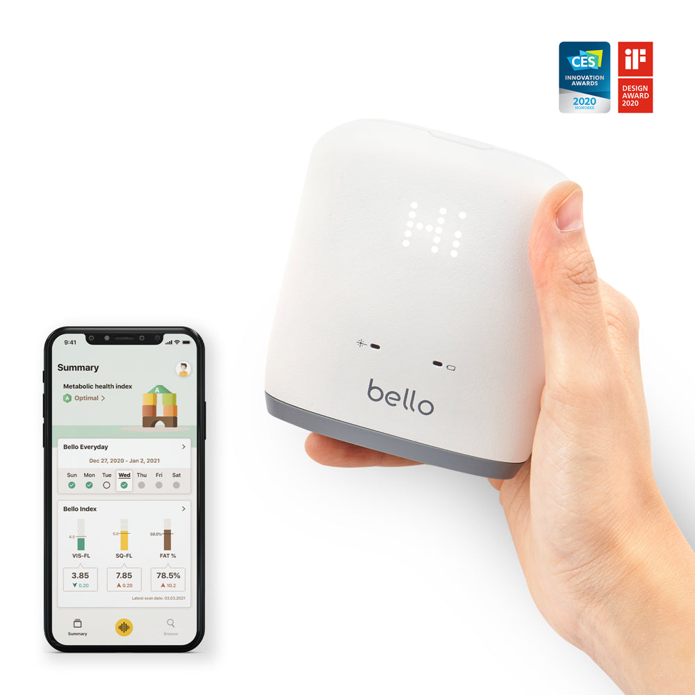 Bello 1 - Digital Belly Fat Scanner with Smart App for Health Management