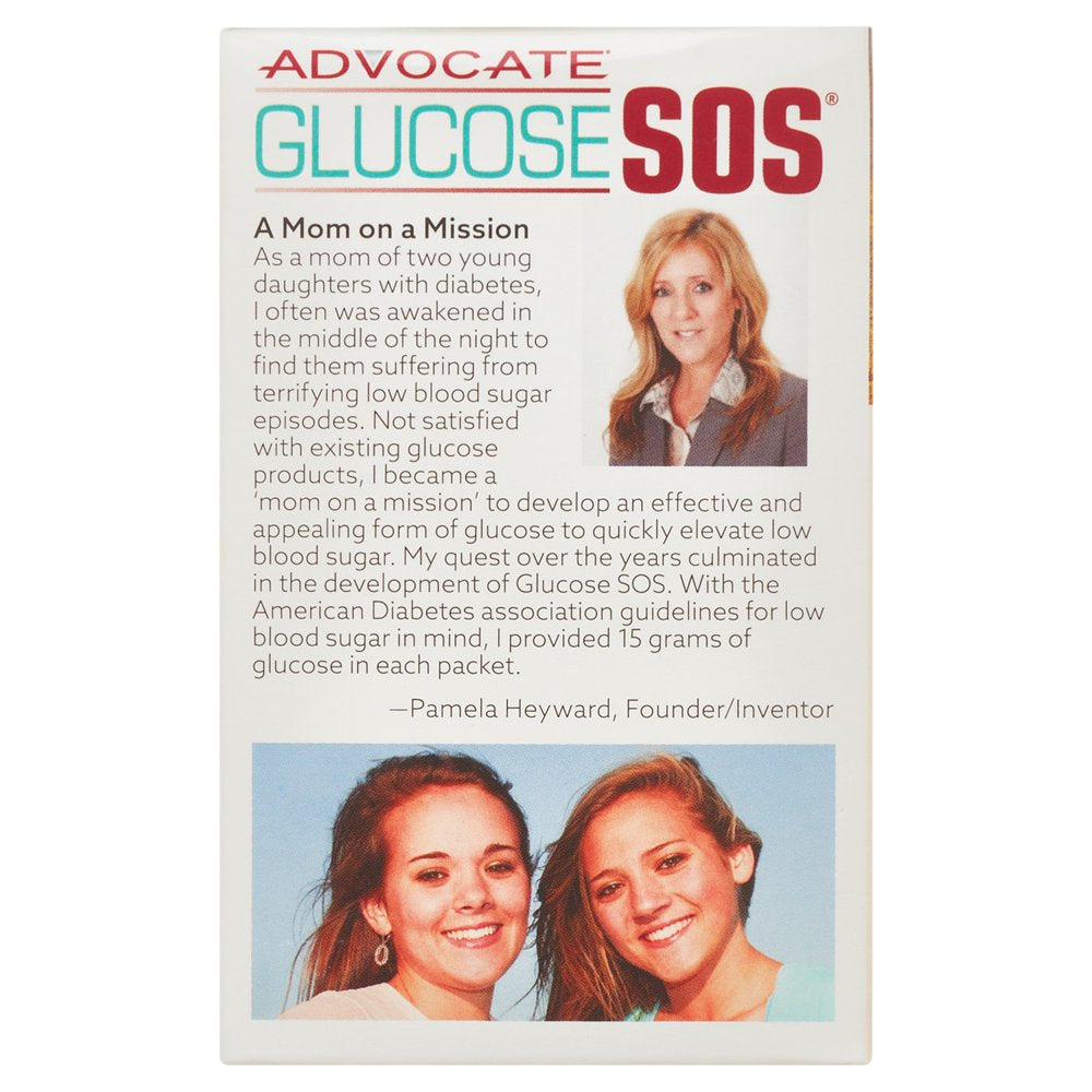 Glucose SOS, Instant Dissolve Glucose Tablet Alternative for Blood Sugar Recovery, Kiwi Strawberry 6 Count