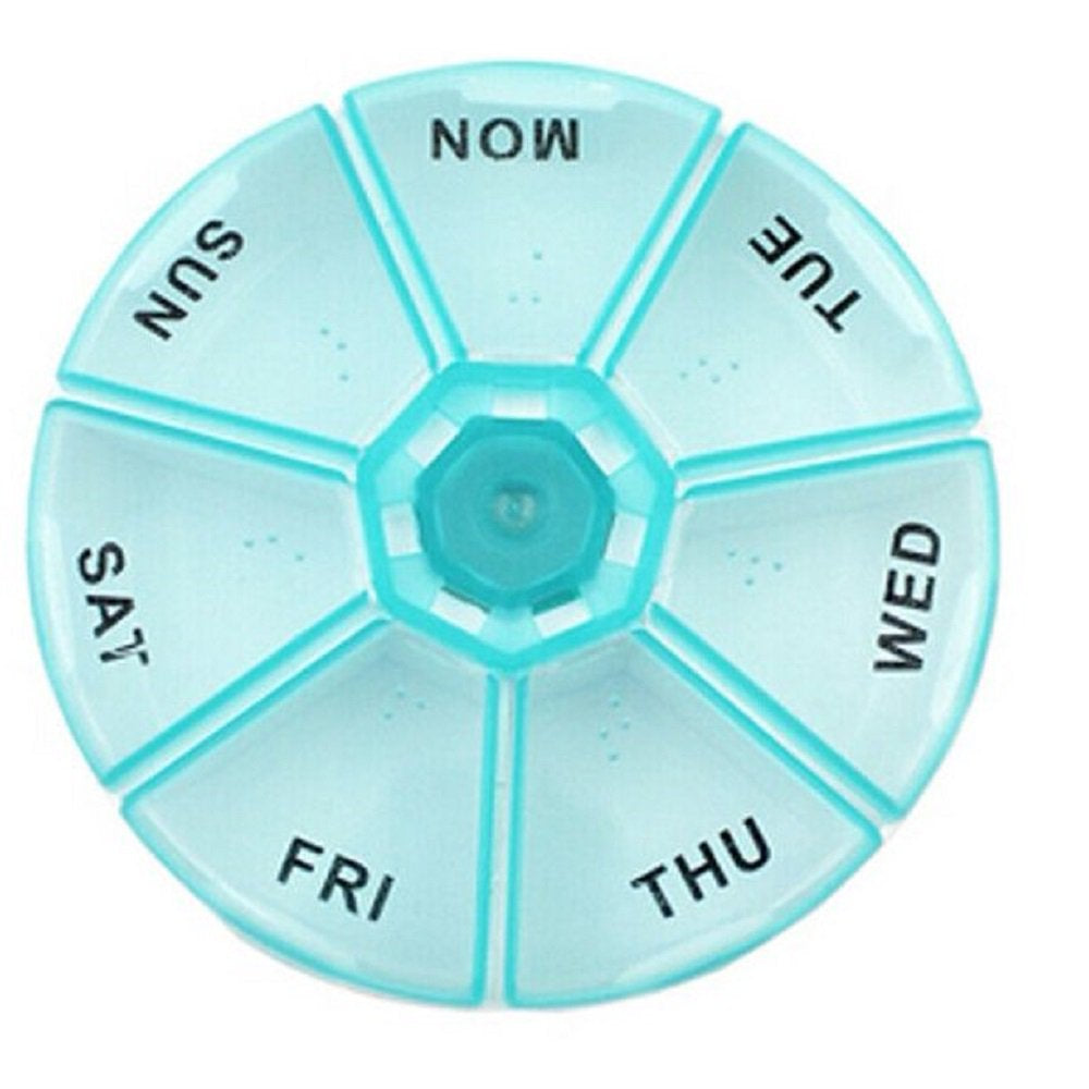 Dependable Industries Inc. Essentials 7 Day Pill Box Medicine Organizer Daily Weekly Medication Holder Travel